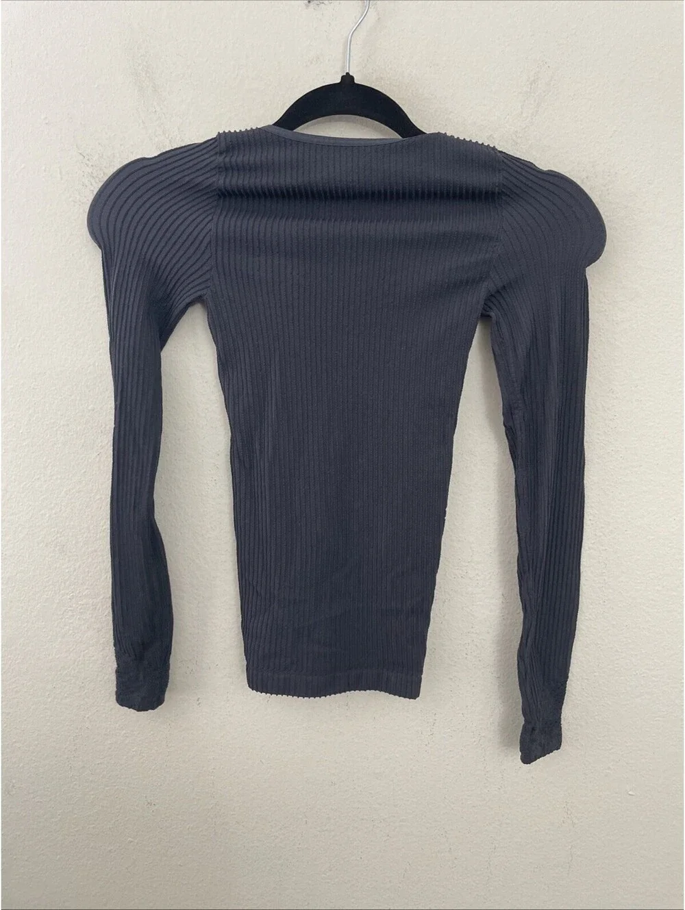 Free People Intimately   Dynamic Duo Long Sleeve gray  top  size M/L New